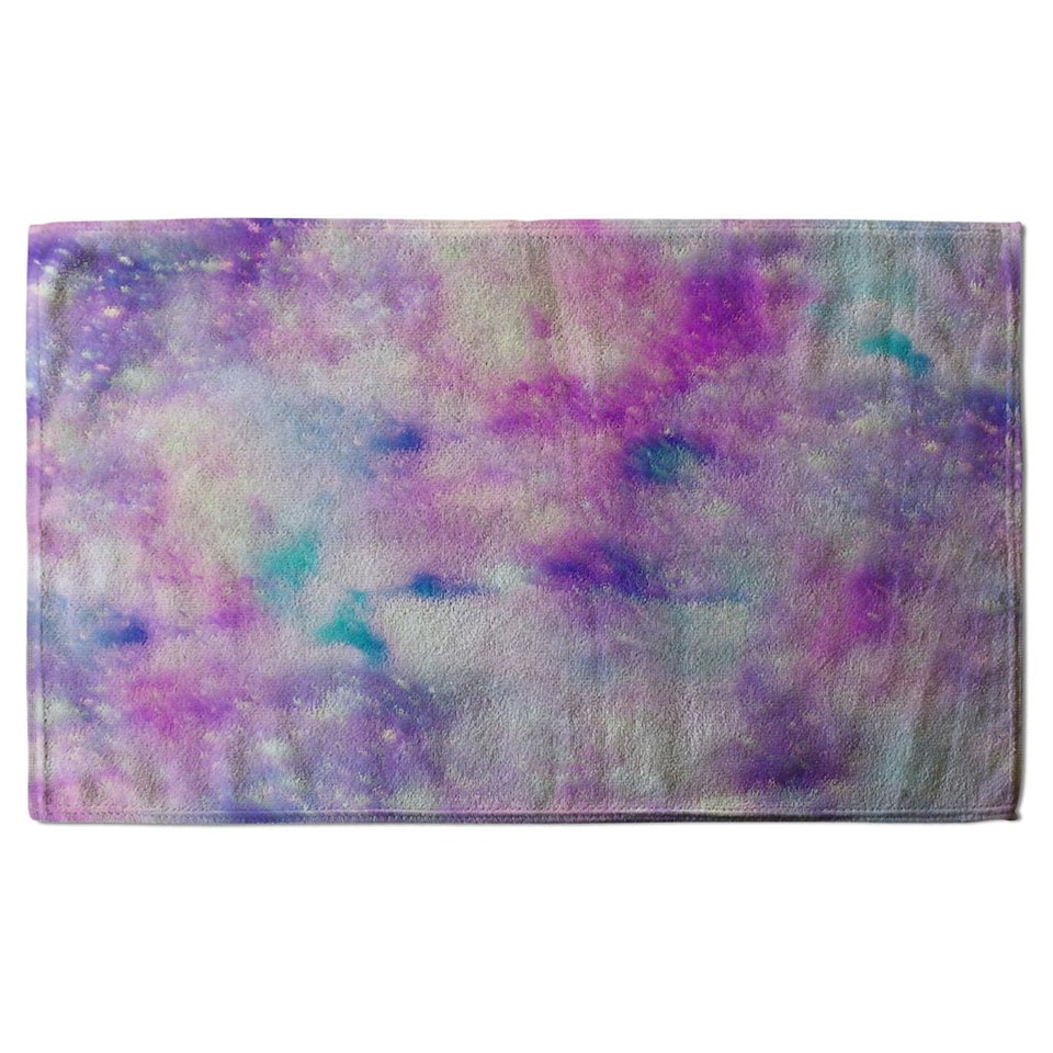 image 1 of Starry Galaxy Print in Unicorn Colours (Kitchen Towel)