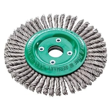 Lessmann Pipeline Brush 48 Knots 178 x 22.2mm Bore Steel Wire
