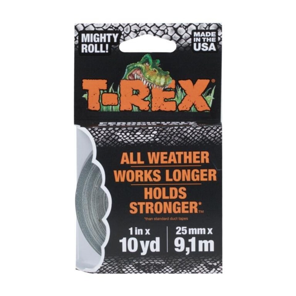 T-Rex Ferociously Strong Duct Tape - Graphite Grey - 9.1m x 25mm