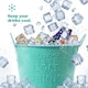image 3 of Galvanised Steel Drinks Bucket - Turquoise