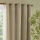 image 2 of Yard Heavy Chenille Velvet Room Darkening Eyelet Curtains | Red