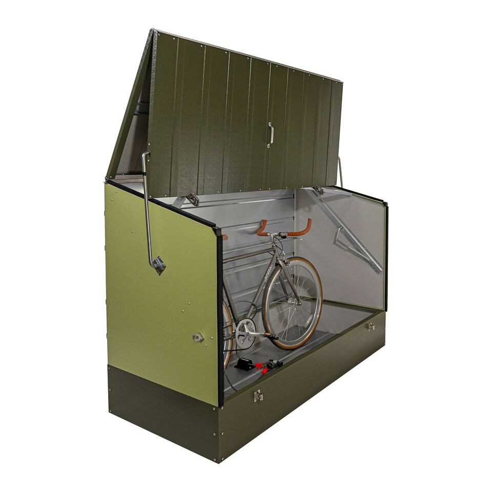 image 1 of Trimetals ProtectaCycle Secure Bike Store (Police Approved Fits) up to 3 Adult Bikes Green