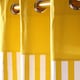 image 2 of Homescapes Thick Stripe Ready Made Eyelet Curtain Pair - 117 x 137 cm Drop | Yellow | Yellow