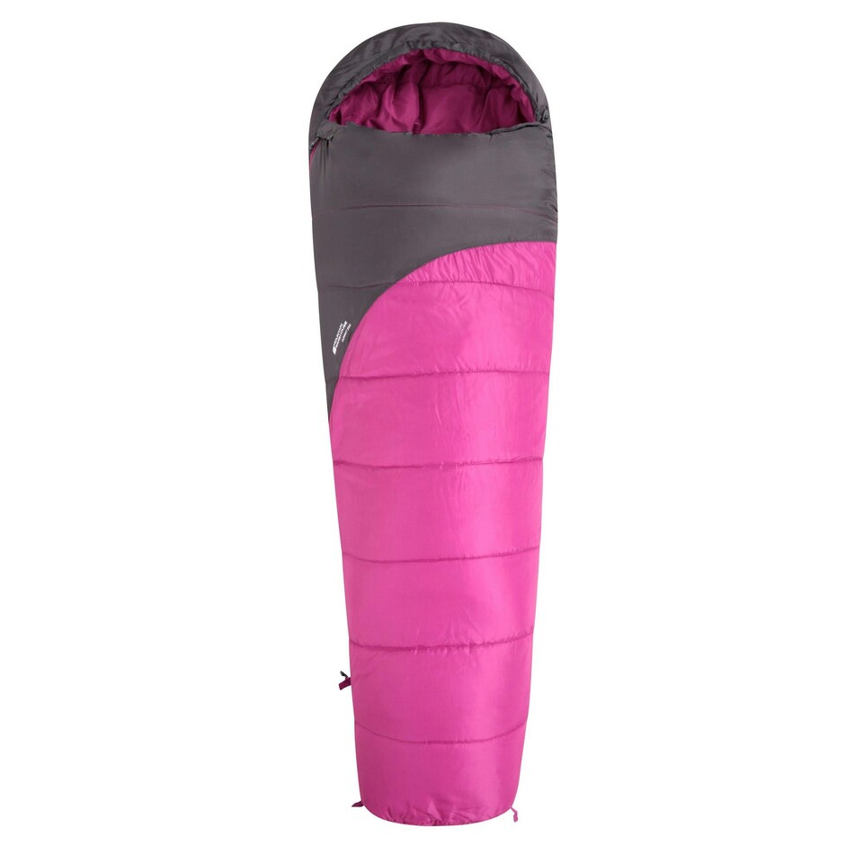 Mountain Warehouse Summit 250 Right Zip Winter Mummy Sleeping Bag - Fuchsia - 215cm