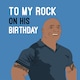 image 1 of To My Rock - Funny Husband Birthday Card