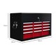 image 3 of HOMCOM 6 Drawer Tool Chest, Lockable Metal Tool Box with Top Case, Ball Bearing Runners, Portable Toolbox, 600mm x 260mm x 340mm, Red | Red