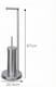 image 7 of Alivio 2-in-1 Freestanding Toilet Paper Holder with Brush (20.5 x 67cm)