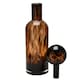 image 3 of Hestia Tall Glass Bottle Shaped Ornament  - Mocha Brown
