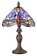 image 1 of Hand Crafted Purple Stained Glass Dragonfly Tiffany Lamp | Purple