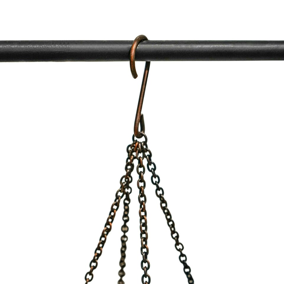 image 1 of Indoor Tall Kensington Hanging Planter Bronze