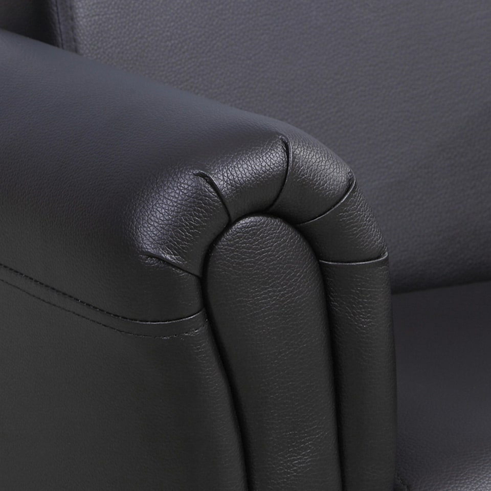 image 1 of HOMCOM Kids Sofa Set Toddler Chair Children Couch Seating Armchair w/ Footstool Black