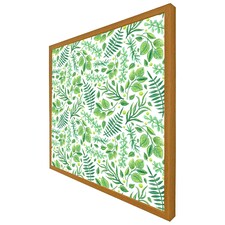 Mixed green leaves (Picture Frame) Brown | Oak | XL
