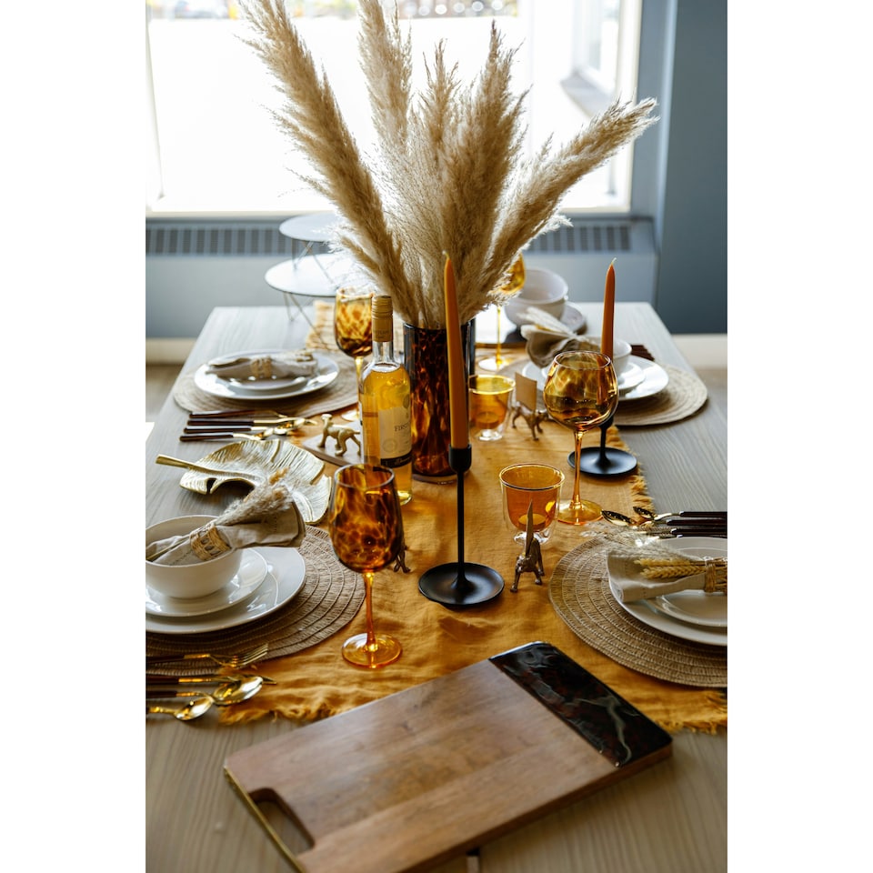 image 1 of Artesà Mango Wood Serving Platter Rectangular Tortoiseshell