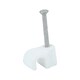 image 1 of Timco - Round Cable Clips - White (Size To fit 4.5mm - 100 Pieces)