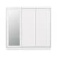 image 3 of Nevada 3 Door Sliding Wardrobe - L62 x W242.5 x H194 cm - White Gloss White
