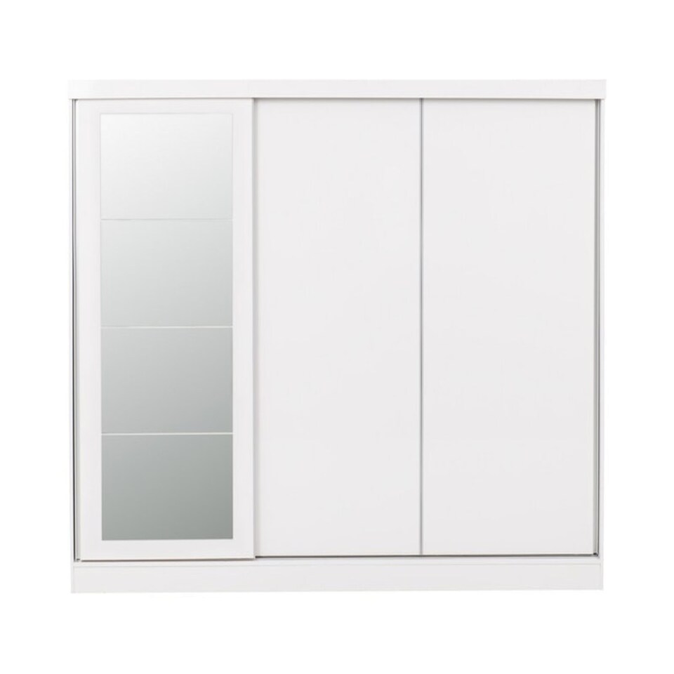 image 1 of Nevada 3 Door Sliding Wardrobe - L62 x W242.5 x H194 cm - White Gloss White