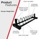 image 2 of Olympic Bumper Weight Rack Black