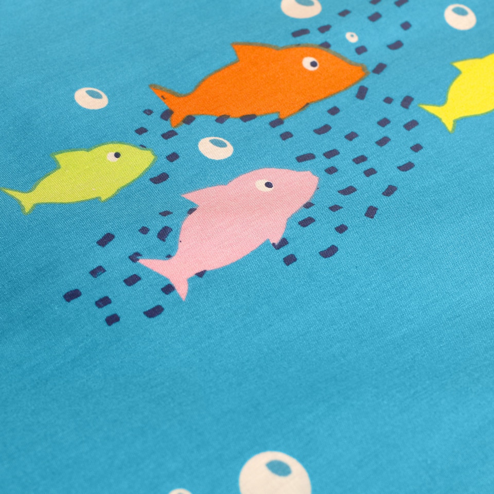 image 1 of Bedlam Sea Life Fitted Bed Sheet Multi