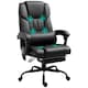 image 1 of Vinsetto PU Massage Office Chair Height Adjustable Computer Chair Black