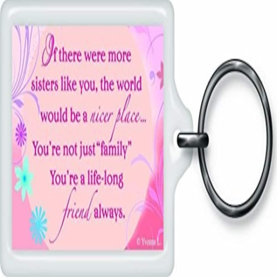image 1 of Special Sister Sentimental Keyring - Birthday Christmas Gift