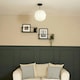 image 3 of ValueLights Astrid Easy Fit White Origami Paper Fold Ceiling Light Shade - Bulb Included