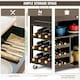 image 7 of COSTWAY Rolling Kitchen Storage Trolley Cupboard Island Brown