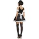 image 2 of Fever Womens/Ladies Flirty French Maid Costume - Black/White - M M