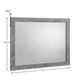 image 4 of Fragmenta Pewter Modern Wall Mirror