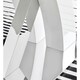 image 4 of Furniturebox Atlanta Chrome Metal And White High Gloss 6 Seater Dining Table