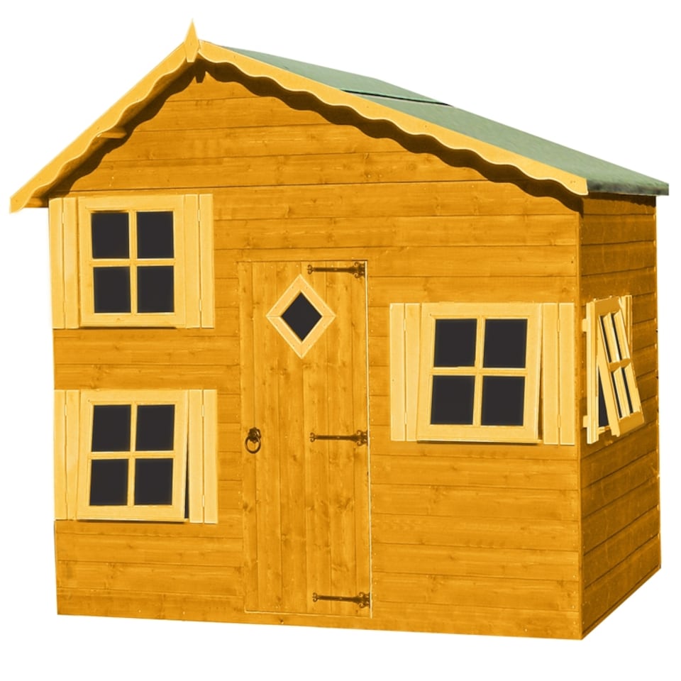 image 1 of Loft Playhouse Kid's Wendy House | Brown