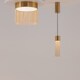 image 3 of Imaginary Modern Slim Pendant Ceiling Light Gold 3000K 100lm