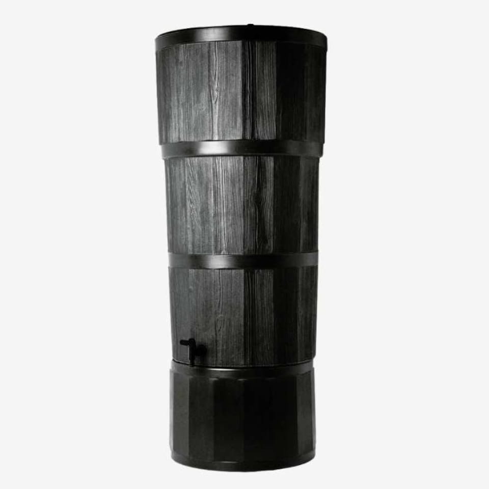 Strata 150 Litre Black Oak Effect Water Butt Kit