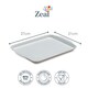 image 2 of Zeal Melamine Small Serving Tray, Gingham Pattern, 25 x 19cm, Duck Egg Blue