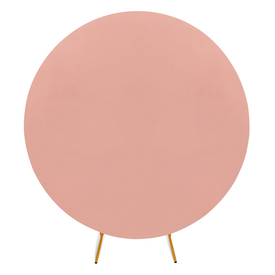 image 1 of 160GSM Rose Gold Round Arch Backdrop Cover - 200cm