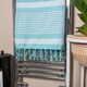 image 6 of Nicola Spring Deluxe Cotton Turkish Bath Towel - Sky Blue | Blue | Sky Blue