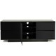 image 6 of Centurion Supports AVITUS ULTRA Remote Friendly BeamThru Gloss Black with 4-Black Drawers 32"-65" Flat Screen TV Cabinet Black