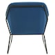 image 4 of Interiors by Premier Midnight Velvet Black Base Armchair, Easy Care Velvet Chairs, Indoor Dining with Velvet Dining Chair