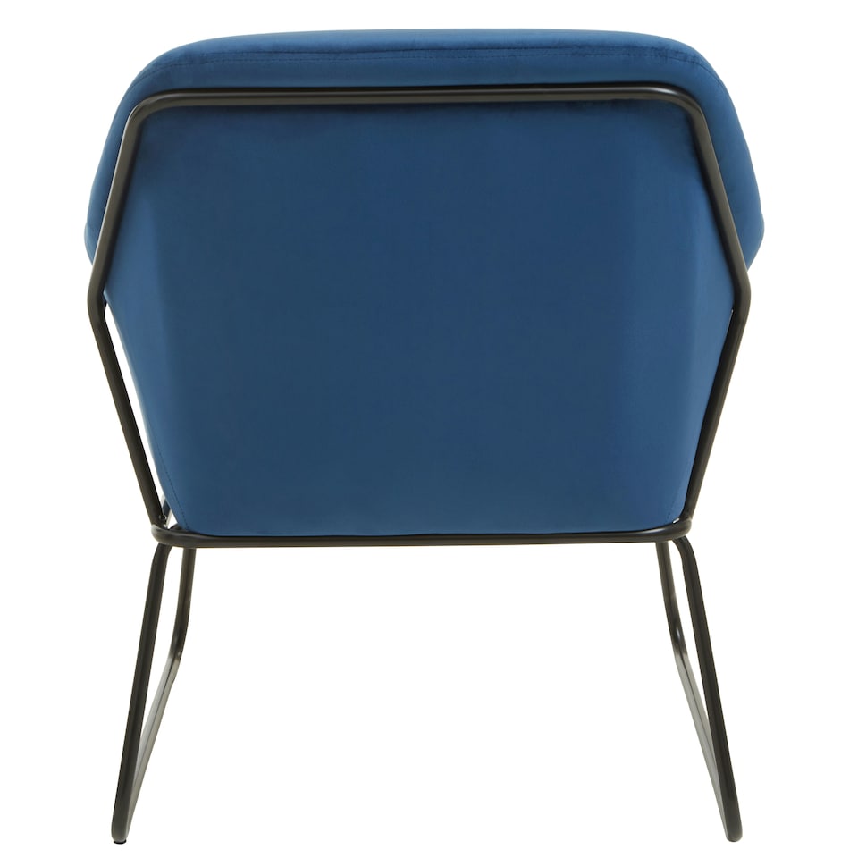 image 1 of Interiors by Premier Midnight Velvet Black Base Armchair, Easy Care Velvet Chairs, Indoor Dining with Velvet Dining Chair