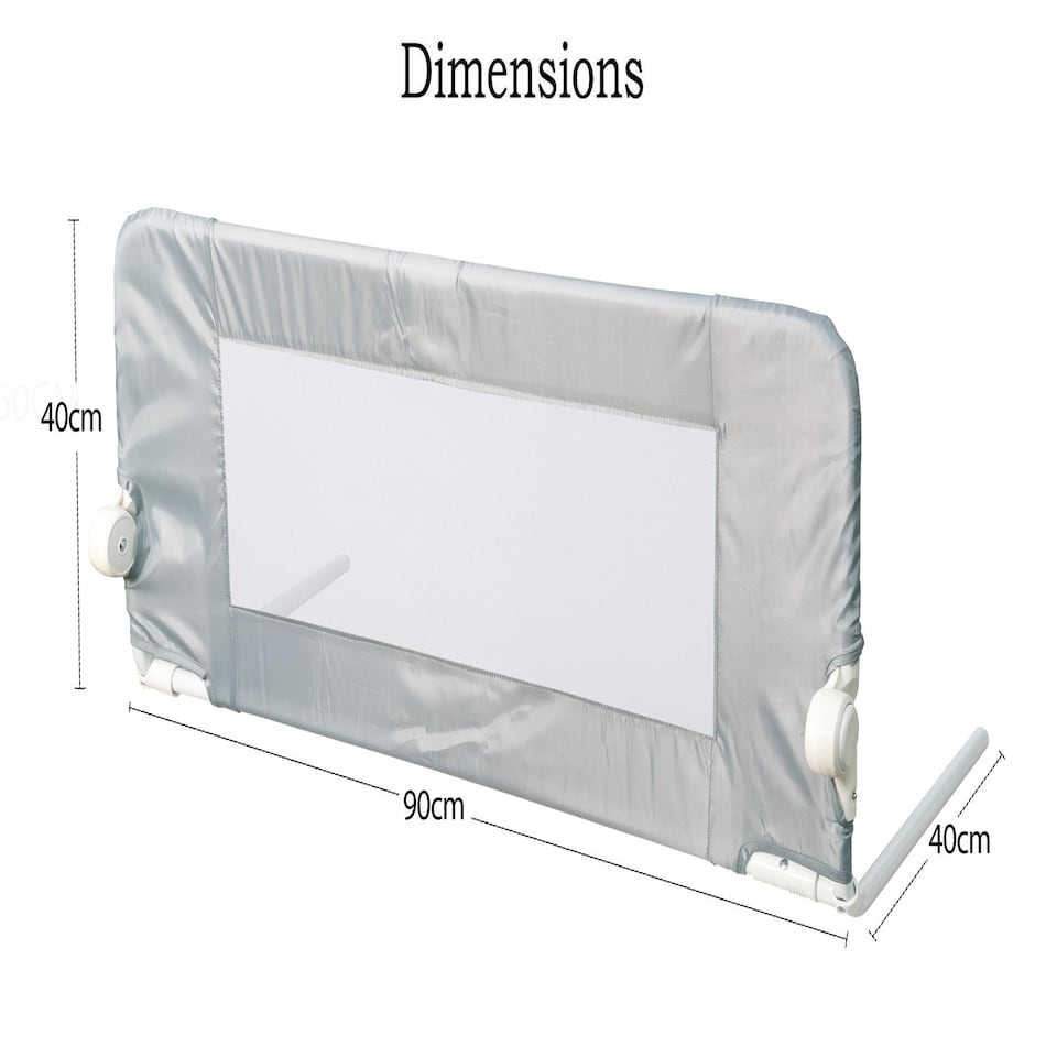 image 1 of Safetots Narrow Bed Rail, Natural 90cm Wide x 40cm Tall, Toddler Bed Guard For Safety