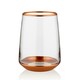 image 2 of Glam Collection Copper Highball Glasses (Set of 6)