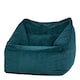 image 6 of Natalia Large Beanbag and Pouffe Set Corduroy Teal | Green | Teal | XL | 2
