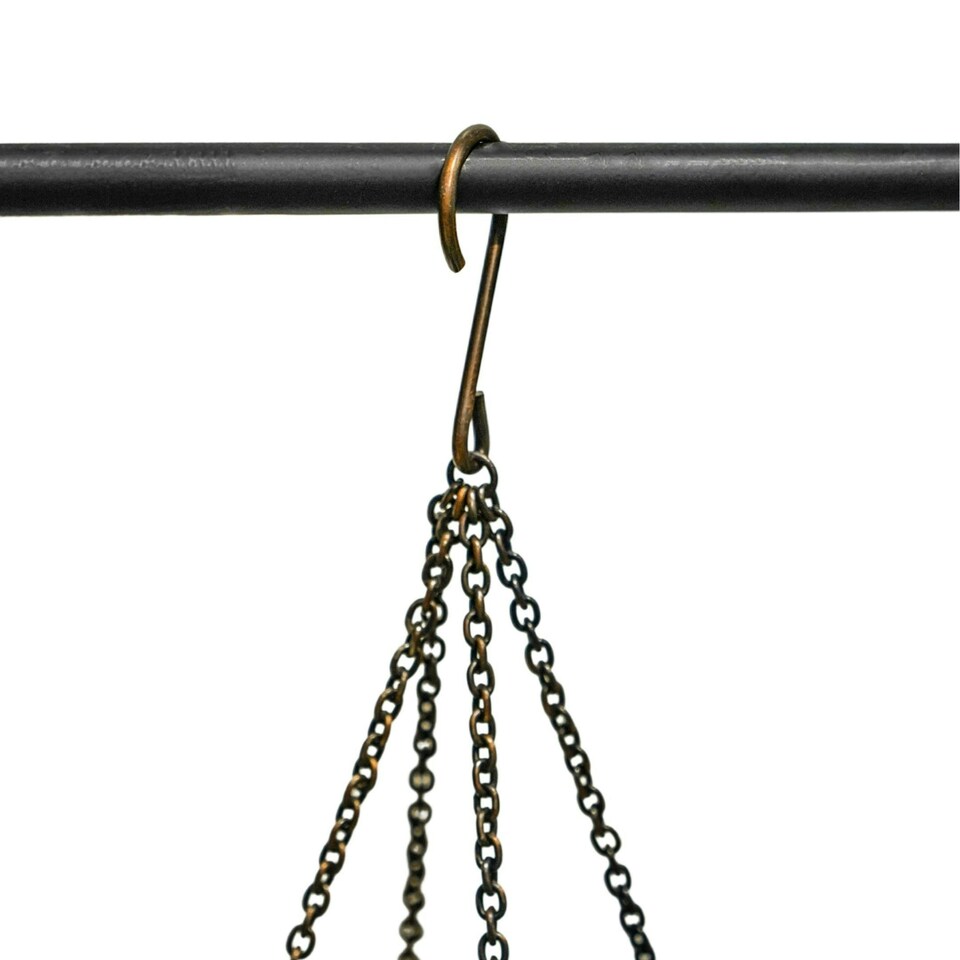 image 1 of Indoor Tall Kensington Hanging Planter Bronze