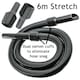 image 6 of SPARES2GO 6m Extra Long Extension Pipe Hose Kit compatible with Vax Vacuum Cleaner (6 Metre Hose + 3 x Adaptors)