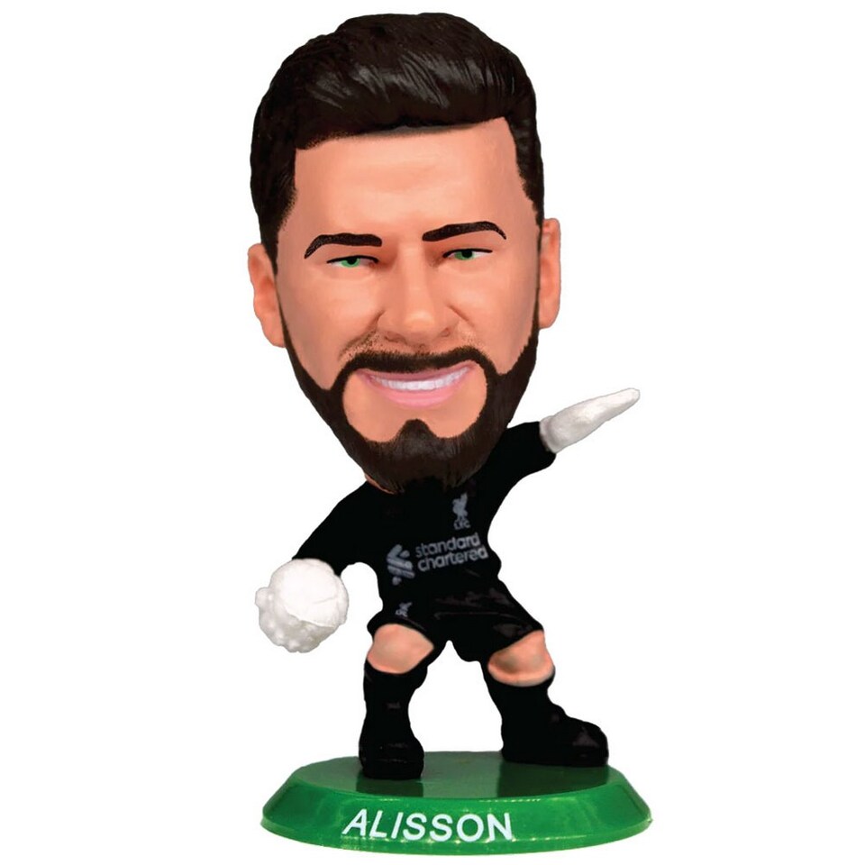 Liverpool FC Alisson Becker 2026 SoccerStarz Collectable Figurine | Black | Black/Green | One Size | 1