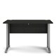 image 2 of Prima Desk 120cm in Black Woodgrain with Silver Grey Steel Legs