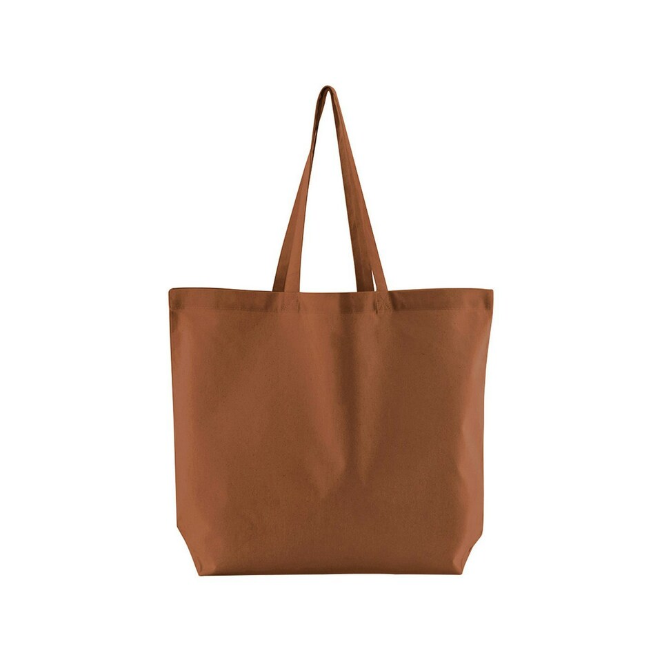 Westford Mill Organic Cotton Maxi Tote Bag - Terracotta - One Size | Brown