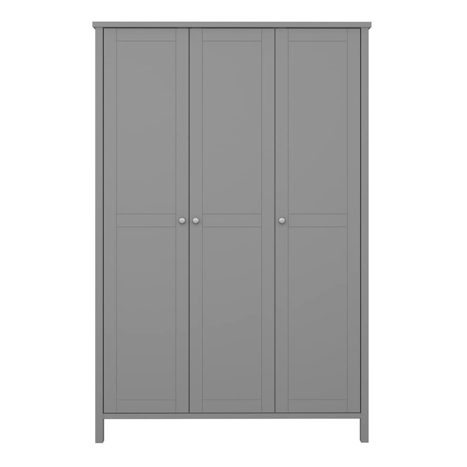 image 1 of Tromso 3 Door Wardrobe Grey