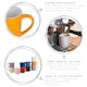 image 2 of Argon Tableware 350ml Coloured Coffee Mugs - Gloss Stoneware Latte Cappuccino Cups Hot Chocolate Cups
