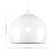 image 3 of ValueLights Retro White Arco Style Dome Ceiling Pendant Light Shade