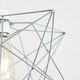 image 1 of ValueLights Retro Matt Grey Geometric Star Design Ceiling Pendant Light Shade